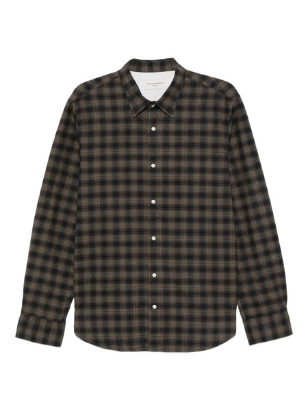  Officine Generale Check-print Shirt - Green 