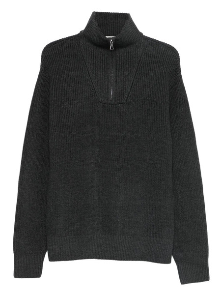  Officine Generale Half-zip Sweater - Grey 