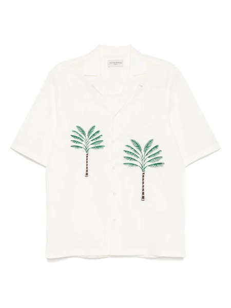  Officine Generale Luis Palm Tree Shirt - Neutrals 