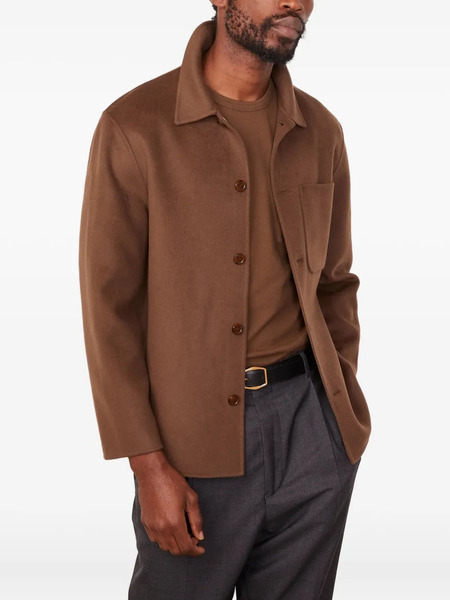  Officine Generale Patch-pocket Wool Jacket - Brown 