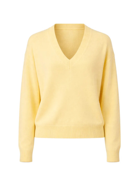  Officine Generale V-neck Sweater - Yellow 