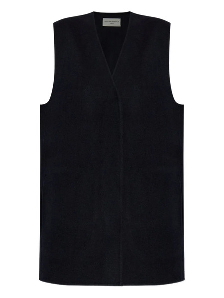  Officine Generale V-neck Wool Vest - Blue 