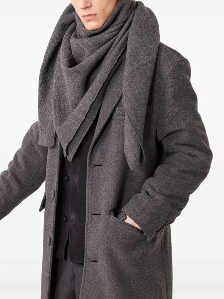  Officine Generale Wool Triangular Scarf - Grey 
