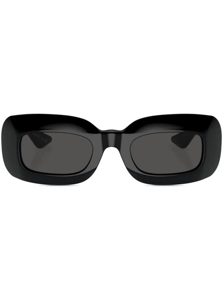  Oliver Peoples 1966c Rectangle-frame Sunglasses - Black 