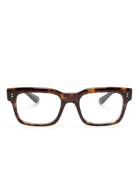  Oliver Peoples Hollins Rectangle-frame Glasses - Brown 