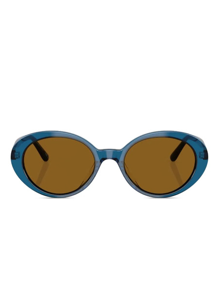  Oliver Peoples Lumar Oval-frame Sunglasses - Blue 