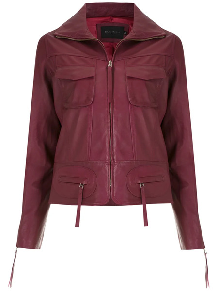  Olympiah Arcadio Leather Jacket - Red 