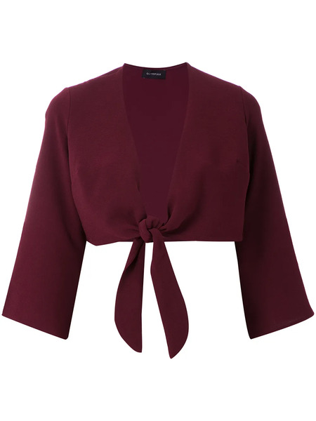  Olympiah Lucca Cropped Blouse - Red 
