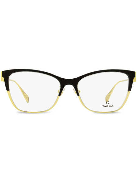  Omega Eyewear Butterfly-frame Glasses - Black 