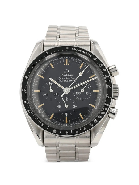  Omega 1990s Speedmaster Three Counters 42mm Watch - Silver 