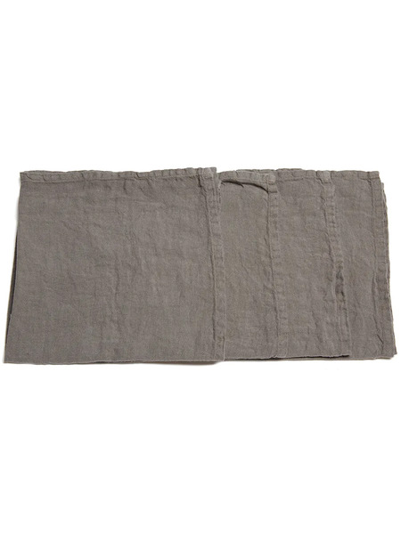  Once Milano Four-set Linen Napkins - Grey 