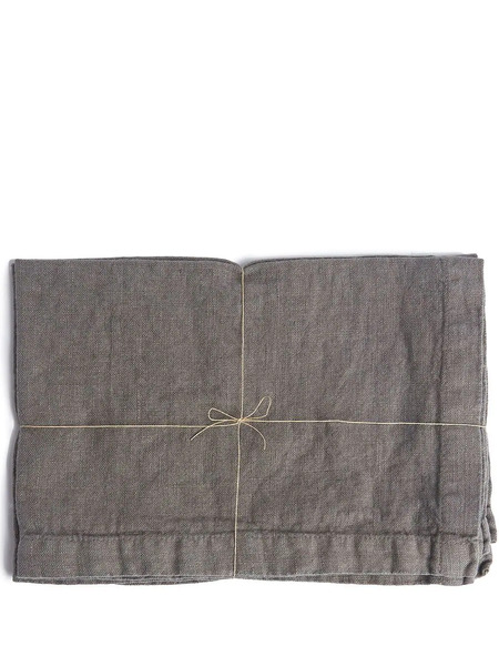  Once Milano Set Of Two Linen Placemats - Grey 