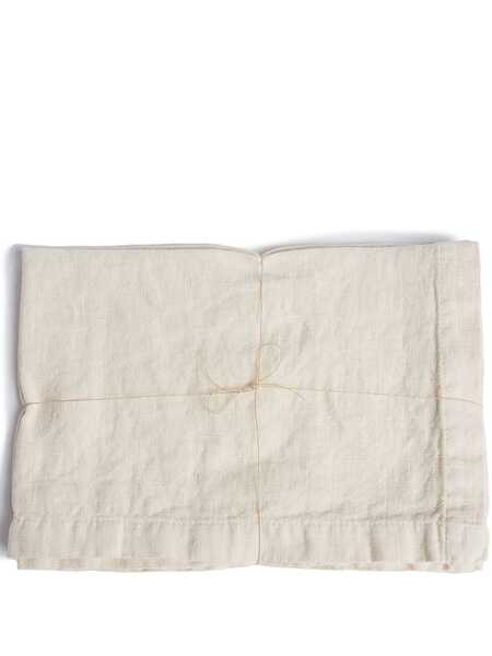  Once Milano Set Of Two Linen Placemats - Neutrals 