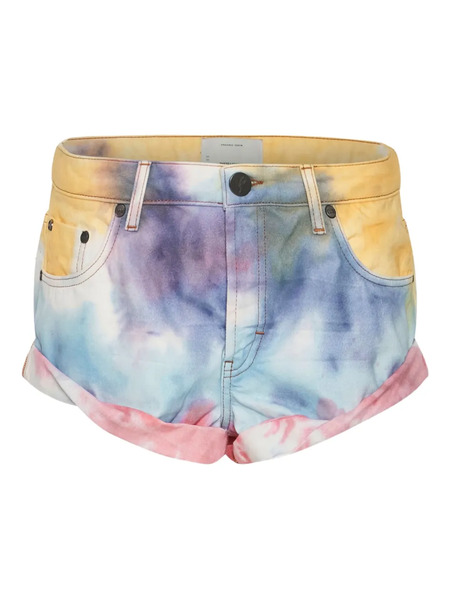  One Teaspoon Bandits Tie-dye Shorts - Blue 