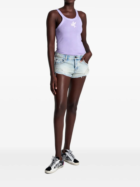  One Teaspoon Bonitas Denim Shorts - Blue 