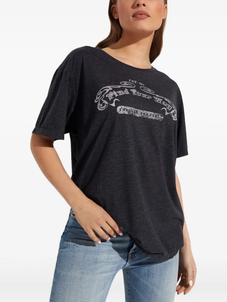  One Teaspoon Crew Neck T-shirt - Grey 