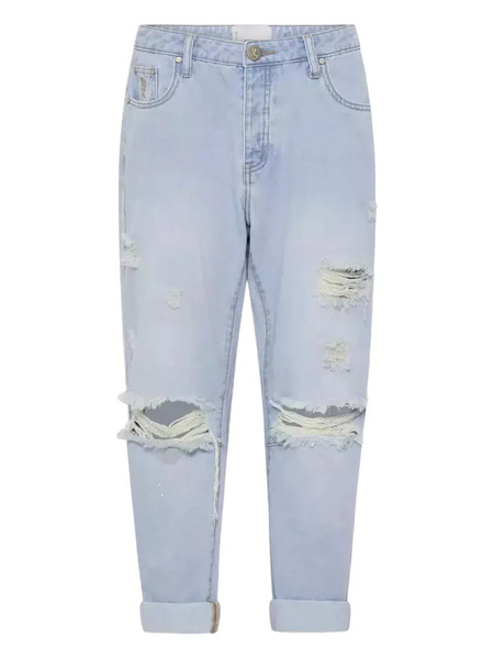 One Teaspoon Distressed Five-pocket Jeans - Blue 