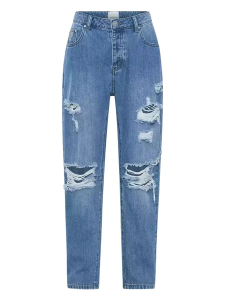  One Teaspoon Distressed Five-pocket Jeans - Blue 