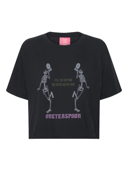  One Teaspoon Printed T-shirt - Black 
