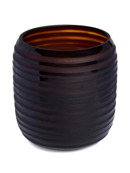  Onno Sphere Ribbed Candle - Blue 