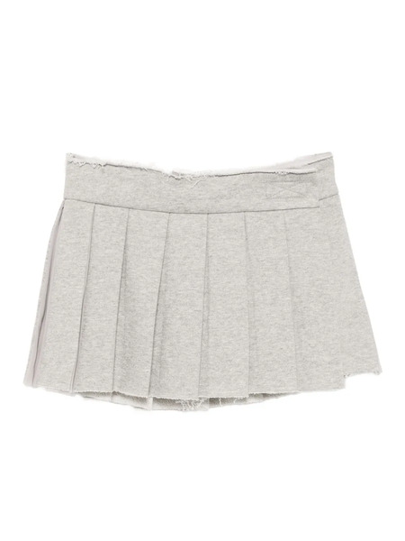  Open Yy Distressed Wrap Skirt - Grey 