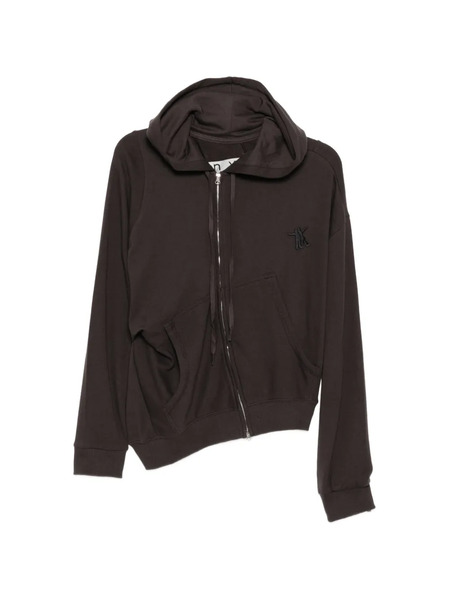  Open Yy Slant Hoodie - Grey 