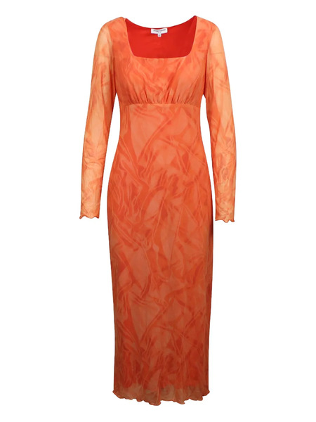  Opening Ceremony Empire Mesh Dress - Orange 