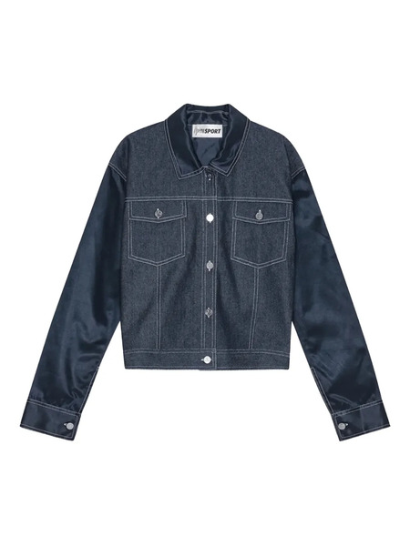  Opérasport Buttoned Denim Jacket - Blue 