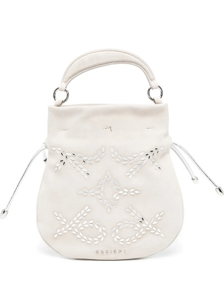  Orciani Appliqué Drawstring Tote Bag - Neutrals 