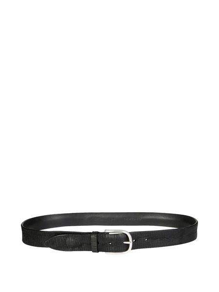  Orciani Blade Textured Leather Belt - Black 