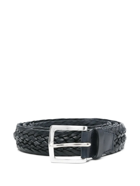  Orciani Braided Leather Belt - Blue 