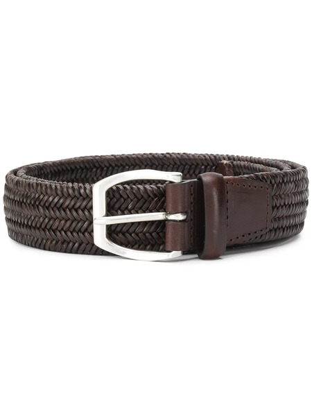  Orciani Braided Style Buckled Belt - Brown 