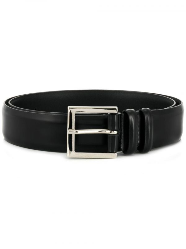  Orciani Classic Buckle Belt - Black 