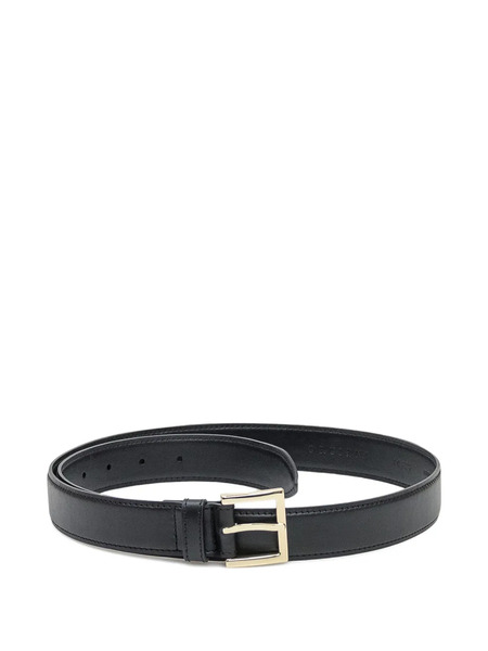  Orciani Leather Buckle Belt - Black 