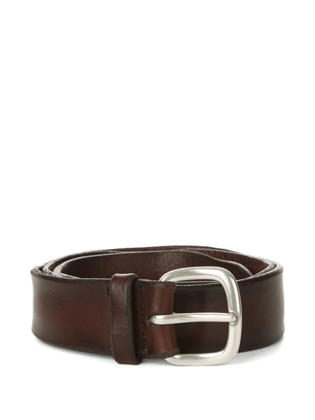 Orciani Leather Buckle Belt - Brown 