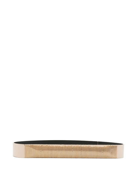  Orciani Leather Chain Belt - Neutrals 