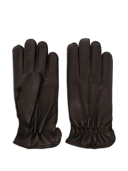  Orciani Leather Gloves - Brown 
