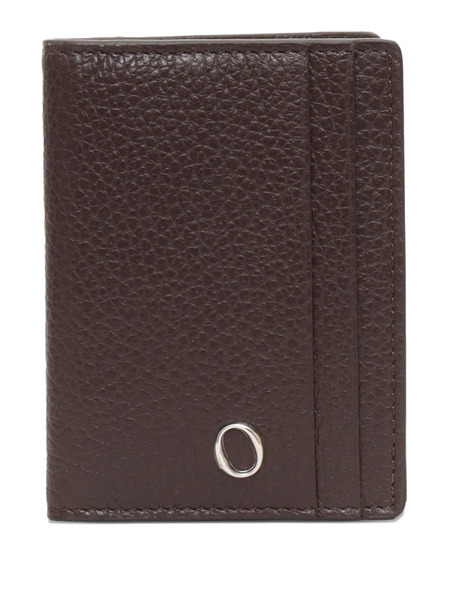  Orciani Logo-plaque Leather Cardholder - Brown 