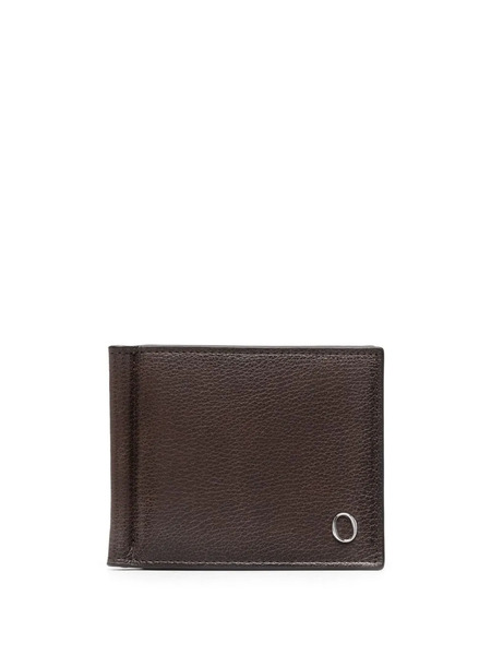  Orciani Logo-plaque Leather Wallet - Brown 