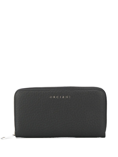  Orciani Logo Plaque Wallet - Black 