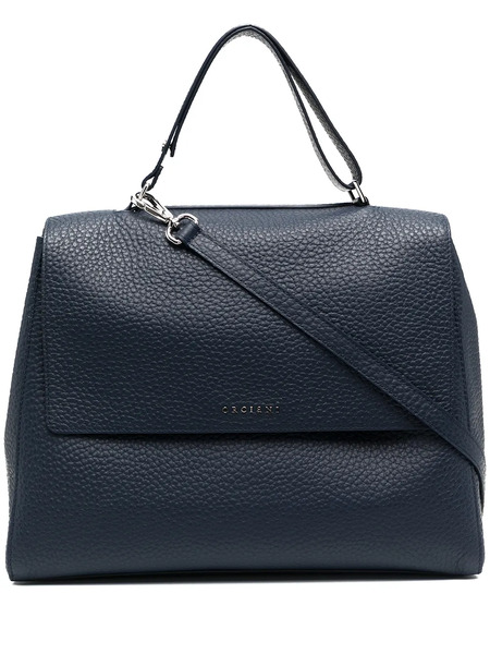  Orciani Logo Top-handle Tote Bag - Blue 