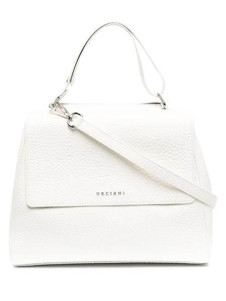  Orciani Medium Sveva Soft Leather Shoulder Bag - White 