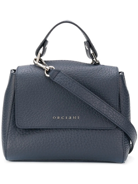  Orciani Mini Boxy Logo Shoulder Bag - Blue 