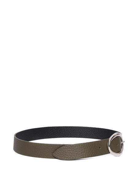  Orciani Oval-buckle Leather Belt - Green 