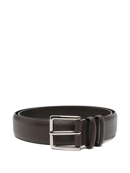  Orciani Pebble-grain Leather Belt - Brown 