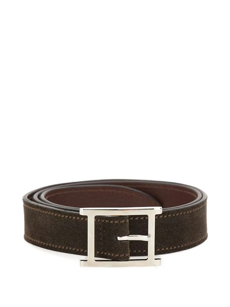  Orciani Rectangular-buckle Belt - Brown 