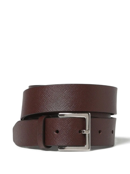  Orciani Saffiano Basic Belt - Brown 
