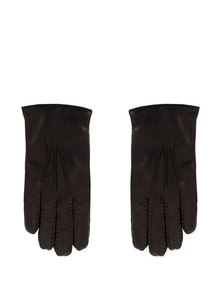  Orciani Stitched Gloves - Black 