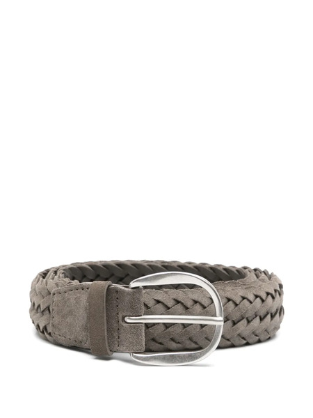 Orciani Suede Plot Belt - Grey 