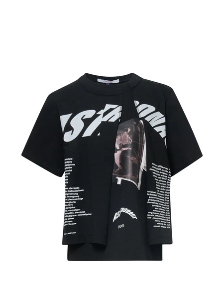  Ordinary Couture Code Astronaut Print T-shirt - Black 